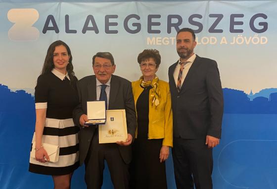 Miszory Béla Zalaegerszegért Díjat kapott Miszory Béla Zalaegerszegért Díjat kapott