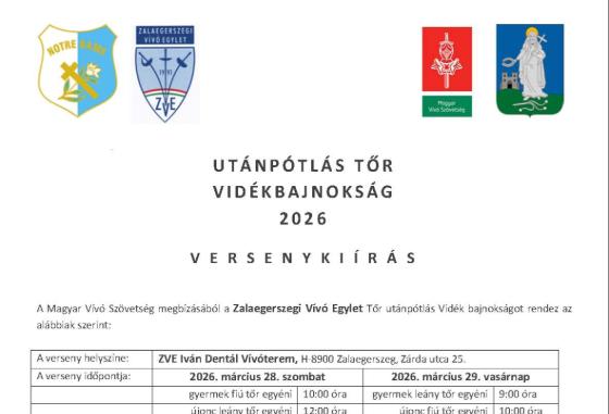 Utánpótlás Tőr Vidékbajnokság - 2026 Utánpótlás Tőr Vidékbajnokság - 2026